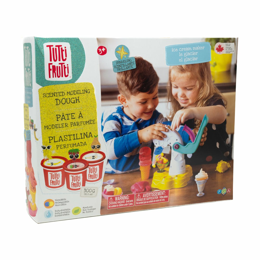 Clay, Dough & Sand Art | Family Games Tutti Frutti Scented Dough Ice Cream Maker Playset Arts & Crafts Clay, Dough & Sand Art