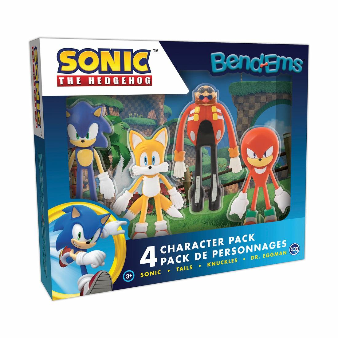 Collectible Figures & Playsets | Bend-Ems Sonic The Hedgehog 4-In-1 Action Figure Pack Collectible Figures & Playsets Collectible Figures & Playsets