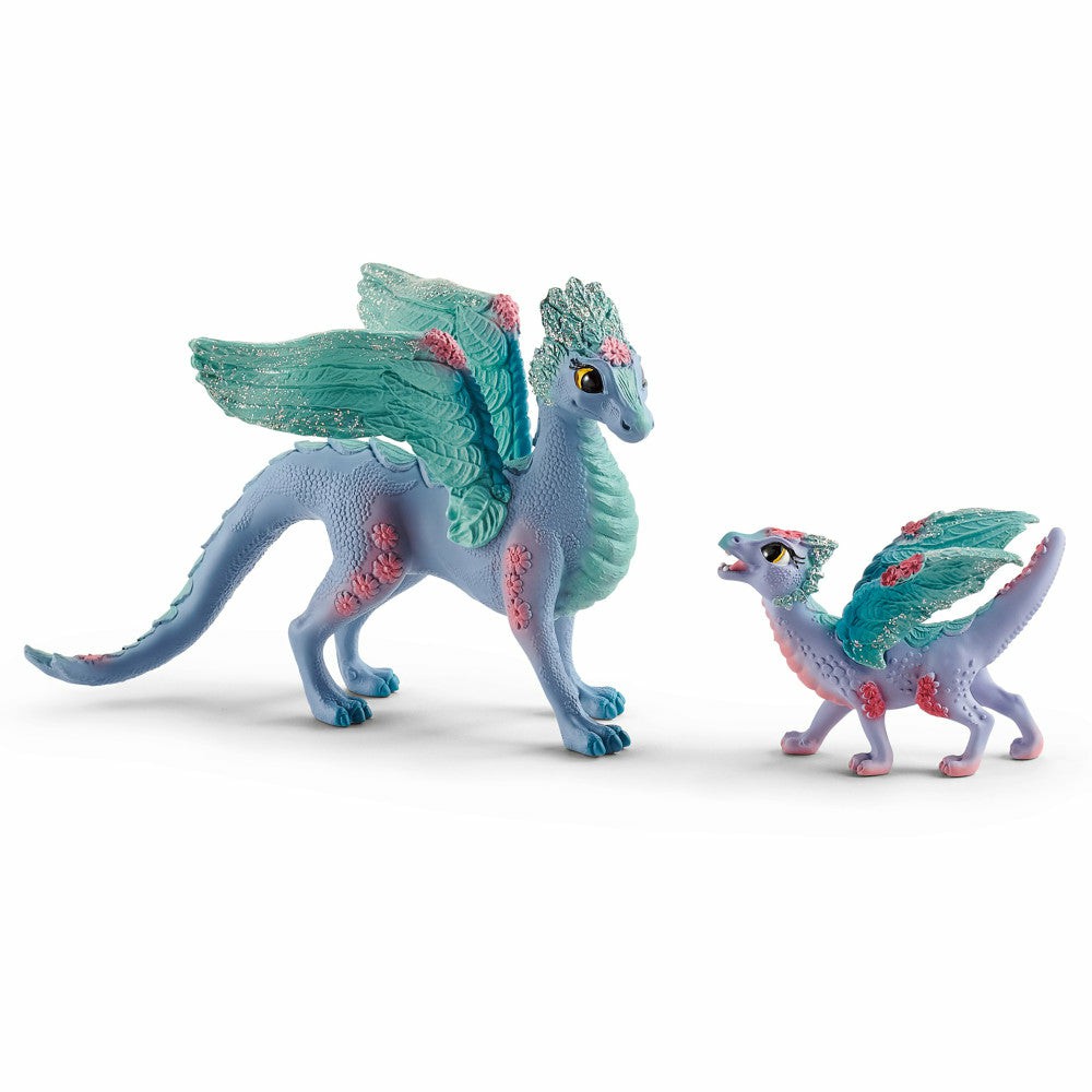 Collectible Figures & Playsets | Schleich Bayala 7.1 Inch Blossom Dragon Mother & Child – Magical Figurine Collectible Figures & Playsets Collectible Figures & Playsets