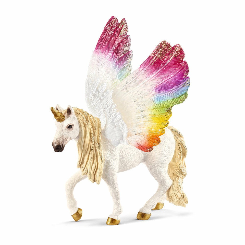 Collectible Figures & Playsets | Schleich Bayala 7.1 Inch Winged Rainbow Unicorn – Magical Figurine Collectible Figures & Playsets Collectible Figures & Playsets