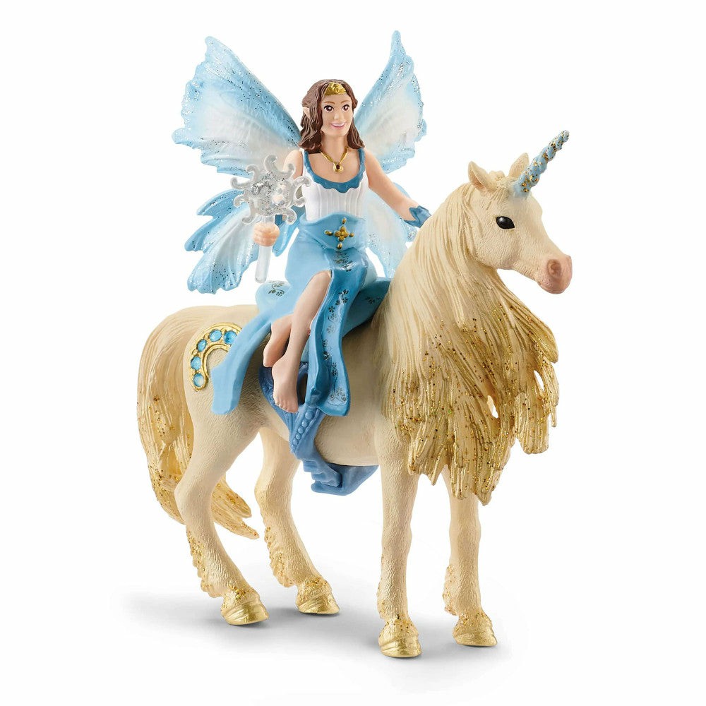 Collectible Figures & Playsets | Schleich Bayala Eyela With Golden Unicorn 3-Piece Figurine Set Collectible Figures & Playsets Collectible Figures & Playsets