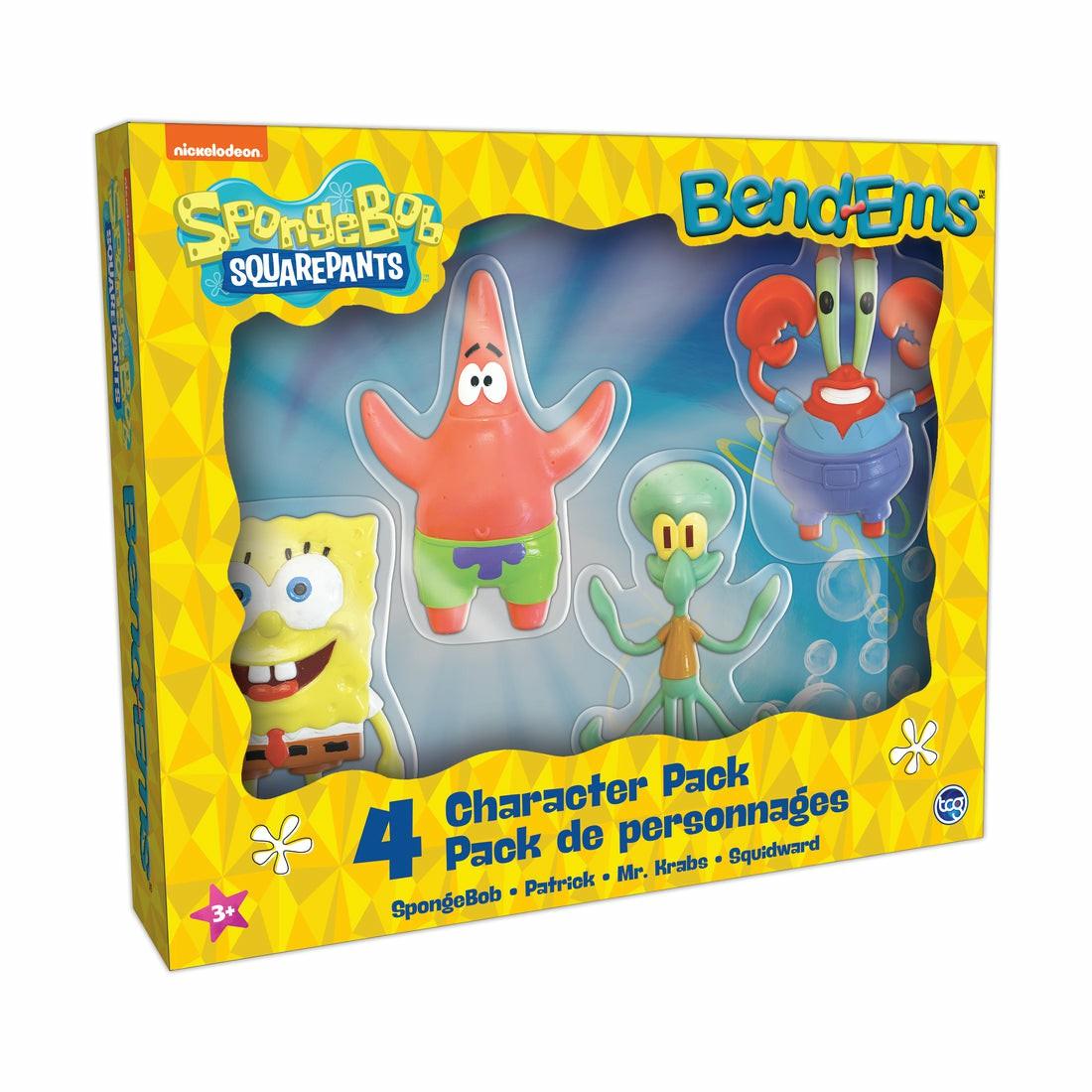 Collectible Figures & Playsets | Spongebob Squarepants Bend-Ems 4-Pack Action Figures Collectible Figures & Playsets Collectible Figures & Playsets