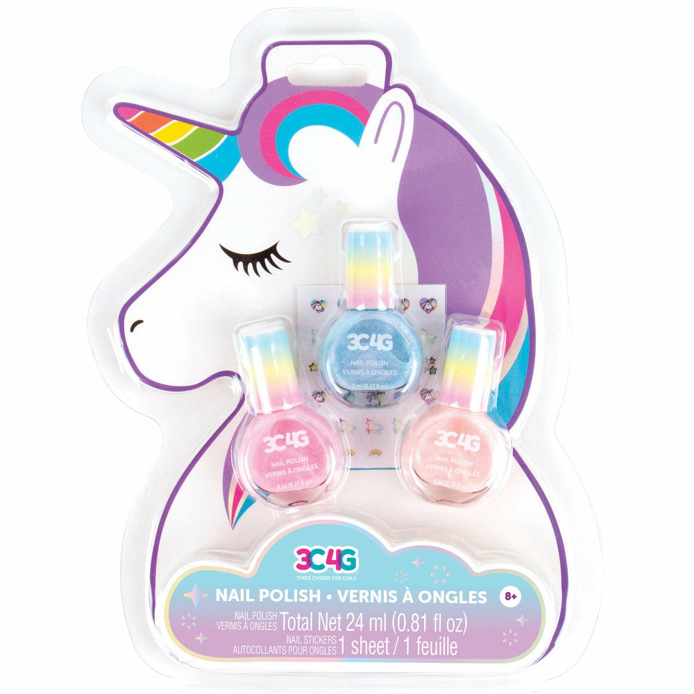 Crafts & Activities | 3C4G Unicorn Shimmer Trio Nail Polish Set – Pastel Holographic Shades Arts & Crafts Crafts & Activities