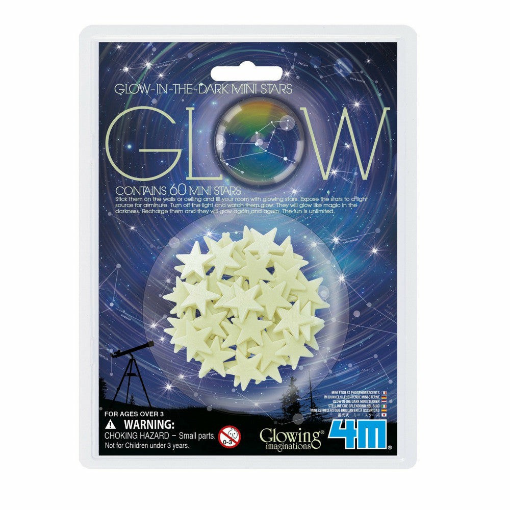 Crafts & Activities | 4M Glow-In-The-Dark Mini Stars – Create A Starry Night Sky – Pack Of 60 Arts & Crafts Crafts & Activities