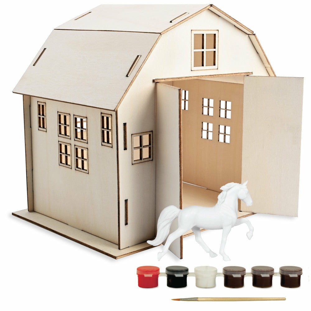 Crafts & Activities | Breyer Stablemates Paint Your Own Barn And Horse Craft Kit Arts & Crafts Crafts & Activities