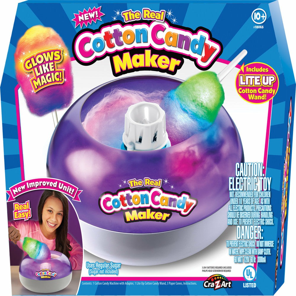 Crafts & Activities | Cra-Z-Art Deluxe Cotton Candy Maker With Light-Up Wand Arts & Crafts Crafts & Activities