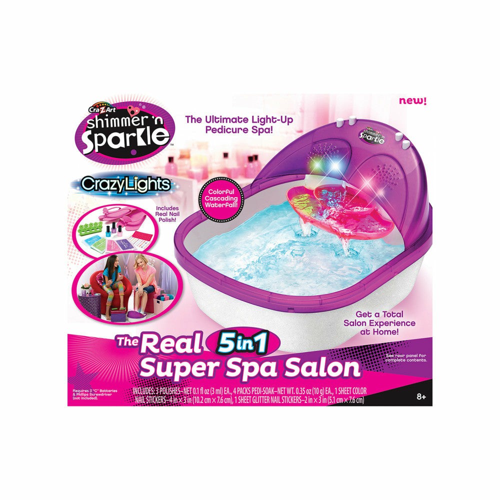 Crafts & Activities | Cra-Z-Art Shimmer ‘N Sparkle Crazy Lights 5-In-1 Super Spa Salon Kit Arts & Crafts Crafts & Activities