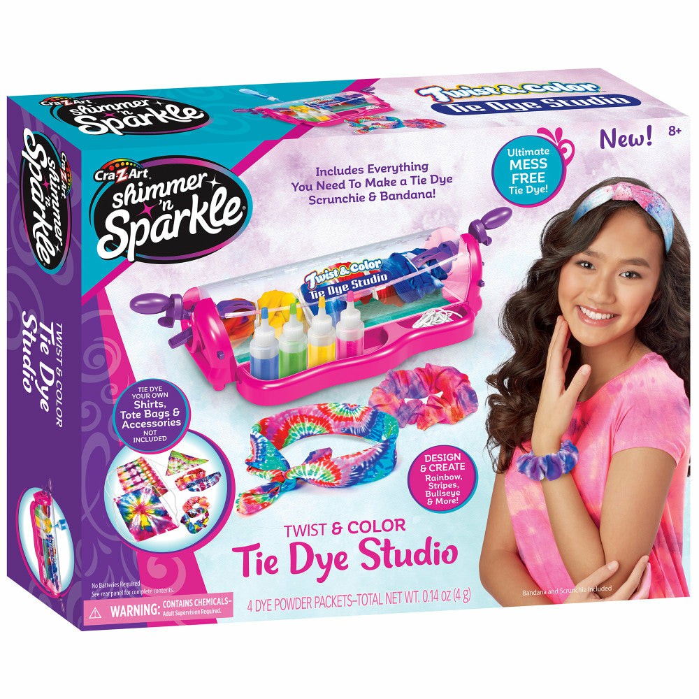 Crafts & Activities | Cra-Z-Art Shimmer ‘N Sparkle Twist & Color Tie Dye Studio Diy Kit Arts & Crafts Crafts & Activities