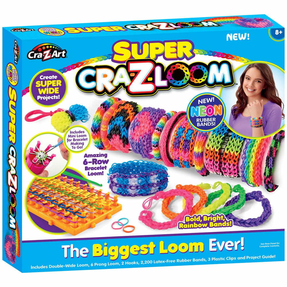 Crafts & Activities | Cra-Z-Art Super Cra-Z-Loom Bracelet Maker Kit – 2200 Latex-Free Bands Arts & Crafts Crafts & Activities