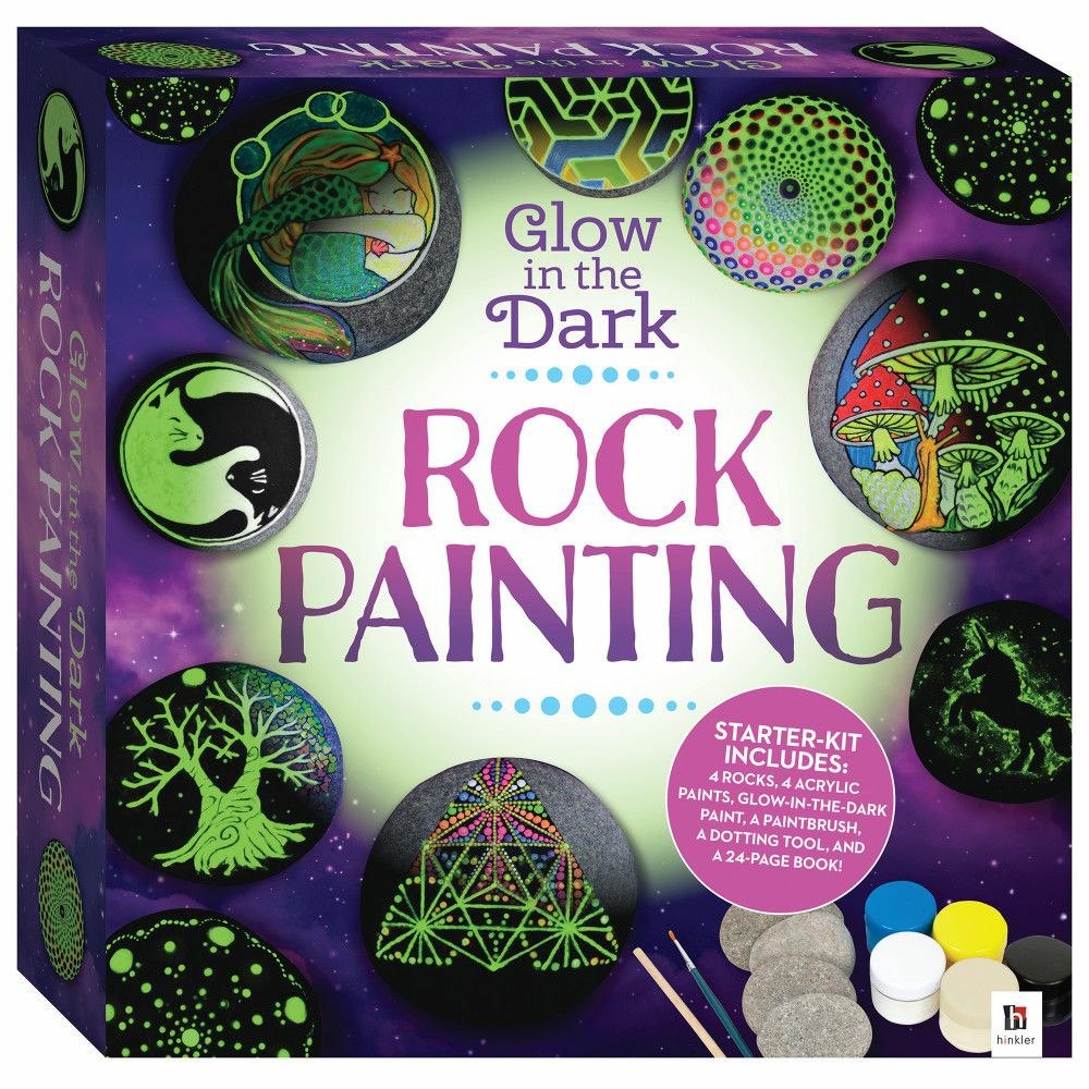 Crafts & Activities | Craft Maker Glow-In-The-Dark Rock Painting Kit – Arts & Crafts Set Arts & Crafts Crafts & Activities