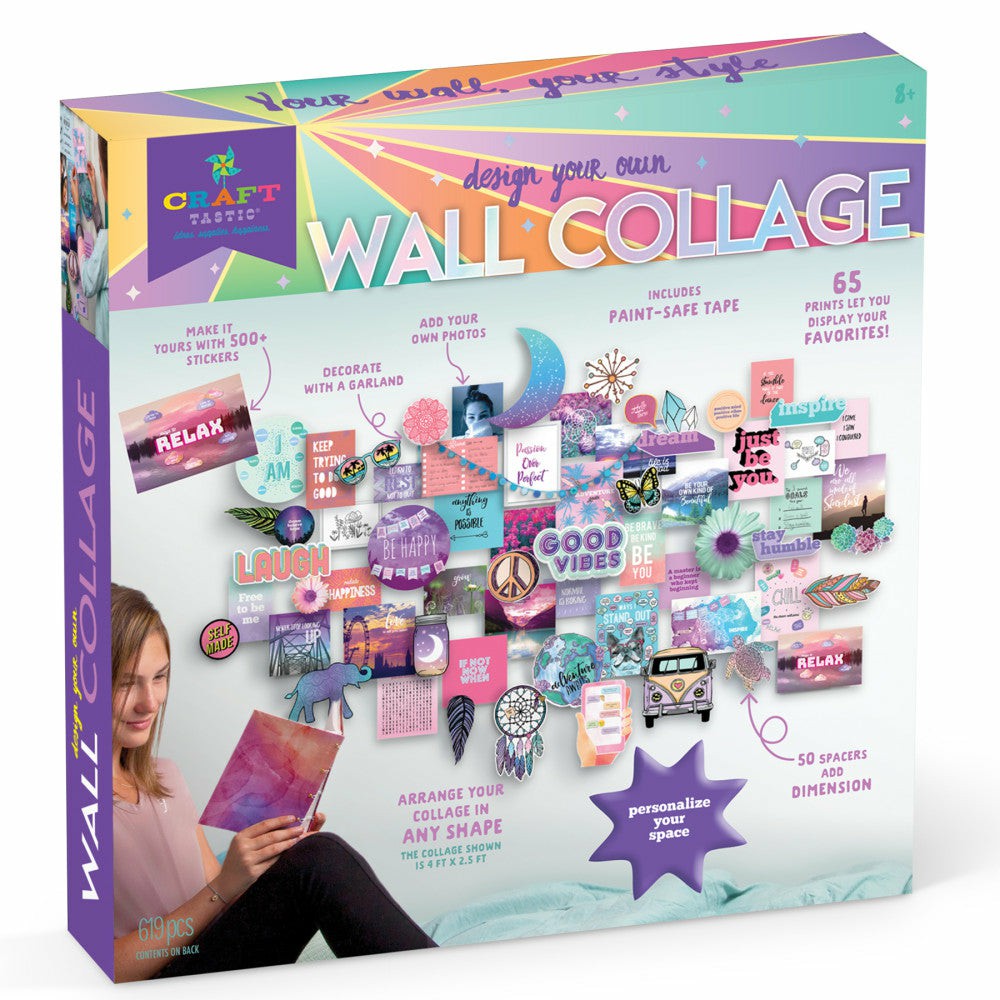 Crafts & Activities | Craft-Tastic Inspire Collection Diy Wall Collage Kit – Expressive Art Set Arts & Crafts Crafts & Activities