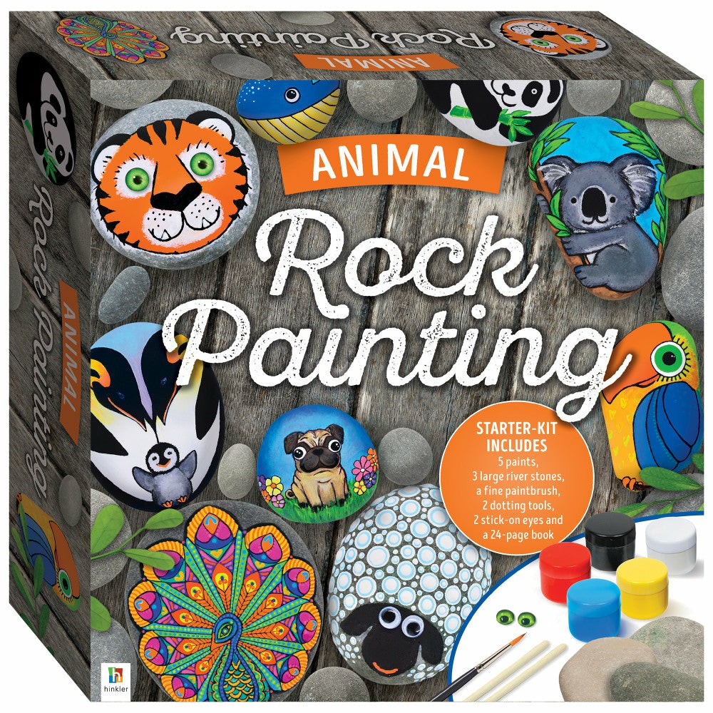 Crafts & Activities | Creative Animal Rock Painting Diy Kit For Adults – Artistic Home Decor Craft Set Arts & Crafts Crafts & Activities