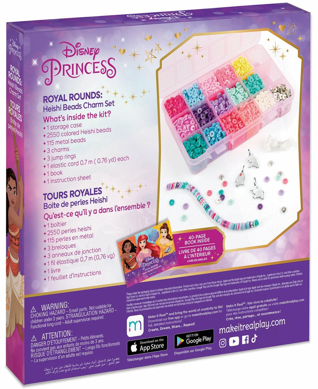 Crafts & Activities | Disney Princess Royal Rounds Heishi Beads Jewelry Kit – Moana, Belle, Ariel Arts & Crafts Crafts & Activities