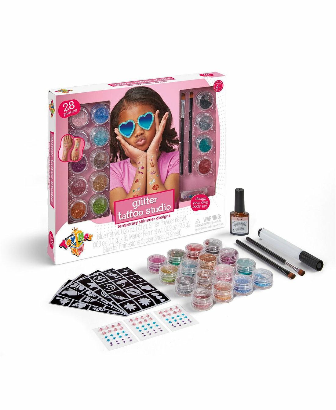 Crafts & Activities | Geoffrey’s Toy Box Diy Glitter Tattoo Studio Set – Exclusive To Macy’s Arts & Crafts Crafts & Activities