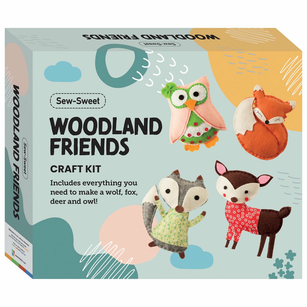 Crafts & Activities | Hinkler Woodland Friends Sewing Craft Kit – Diy Plushie Creation Set Arts & Crafts Crafts & Activities