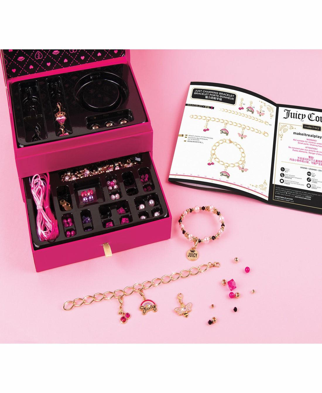 Crafts & Activities | Juicy Couture Glamour Box Charm Bracelet Jewelry Kit Arts & Crafts Crafts & Activities