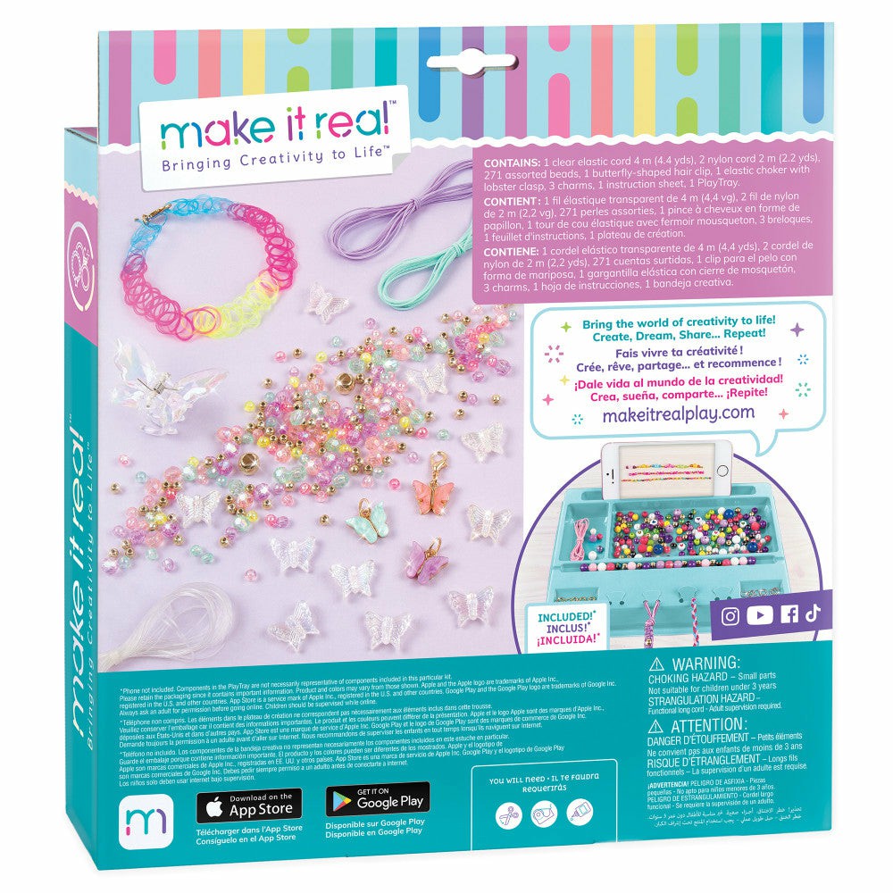 Crafts & Activities | Make It Real Butterfly Bliss Diy Jewelry Making Kit Arts & Crafts Crafts & Activities