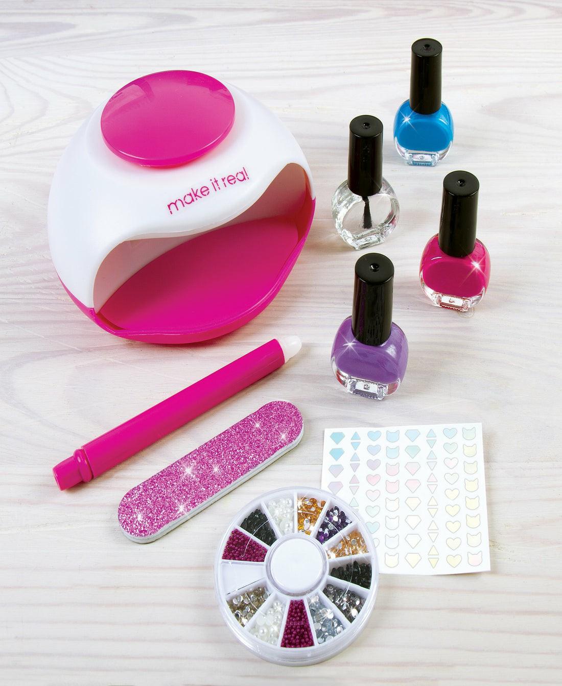 Crafts & Activities | Make It Real Glitter Dream Nail Spa – Diy Manicure And Pedicure Kit Arts & Crafts Crafts & Activities