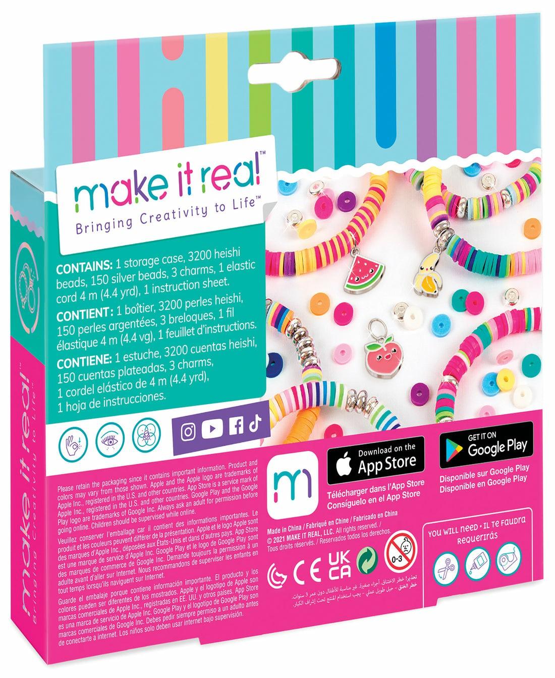 Crafts & Activities | Make It Real Heishi Beads Jewelry Making Kit Arts & Crafts Crafts & Activities