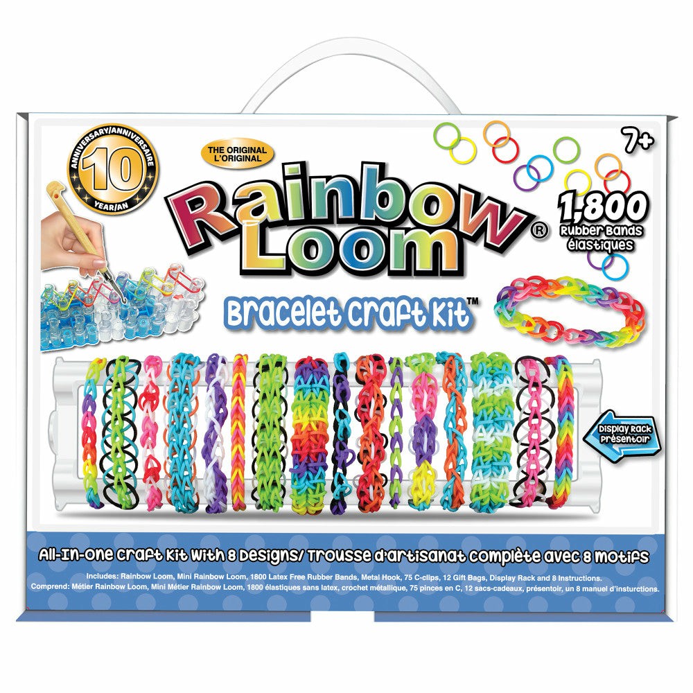 Crafts & Activities | Rainbow Loom Creative Bracelet Making Kit With 1800 Latex-Free Bands Arts & Crafts Crafts & Activities