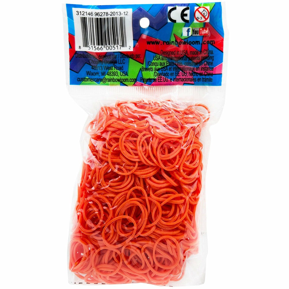 Crafts & Activities | Rainbow Loom Neon Orange Refill Pack – 600+ Non-Latex Rubber Bands Arts & Crafts Crafts & Activities