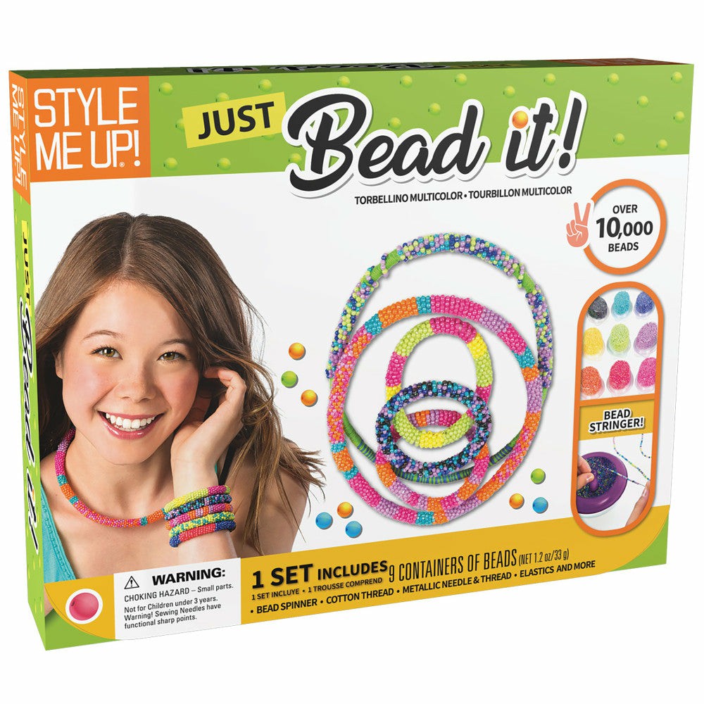 Crafts & Activities | Style Me Up Just Bead It Deluxe Diy Jewelry Making Kit For Kids Arts & Crafts Crafts & Activities