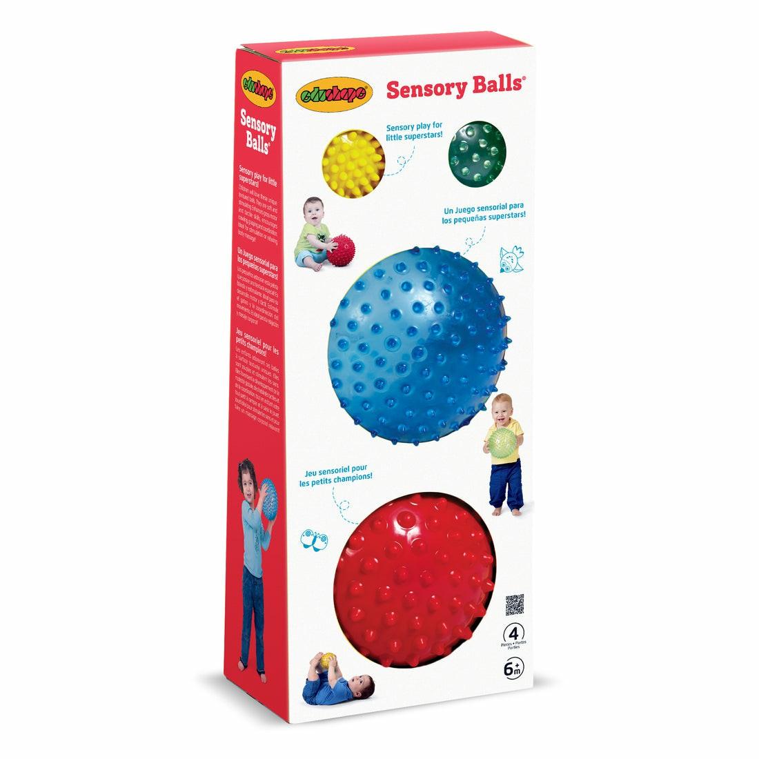 Developmental Toys | Edushape Sensory Ball Mega Pack ‚Äì 4 Nubby Textured Balls Baby & Toddler Toys Developmental Toys