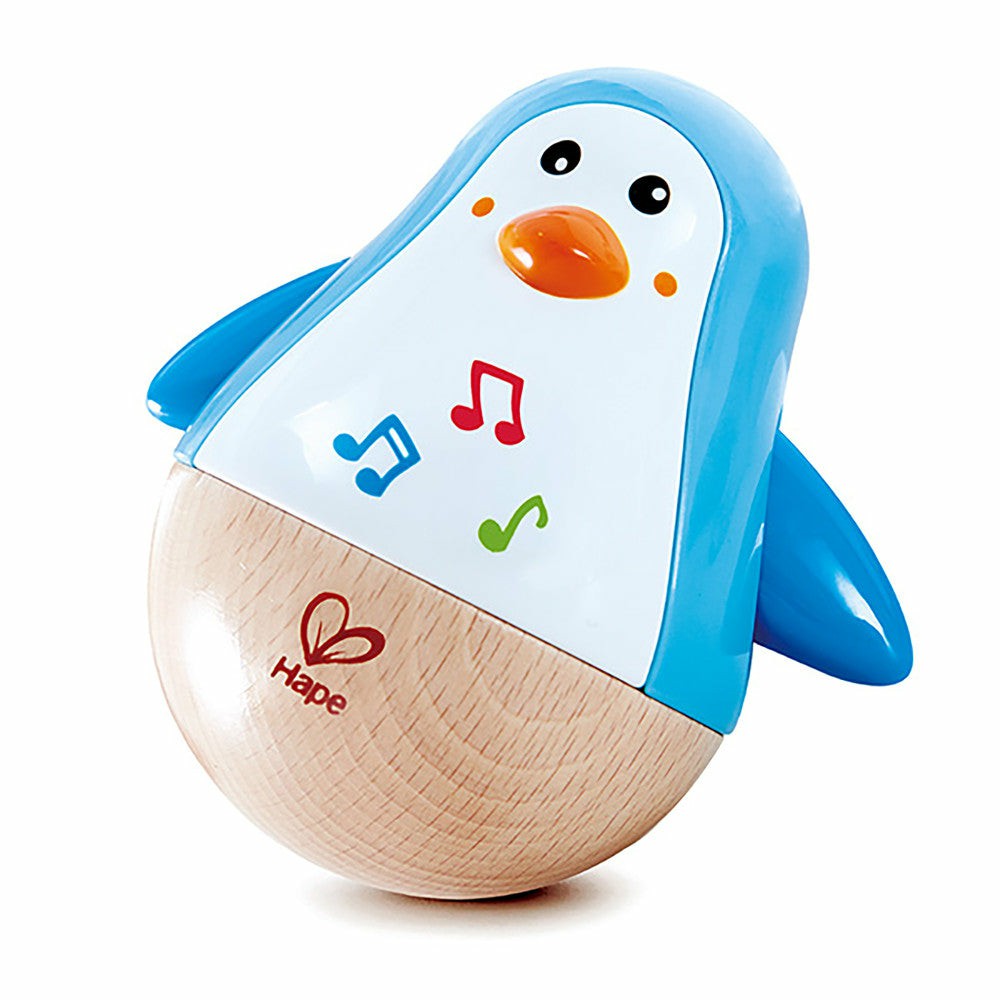 Developmental Toys | Hape Penguin Musical Wobbler With Soothing Tinkling Sounds Baby & Toddler Toys Developmental Toys