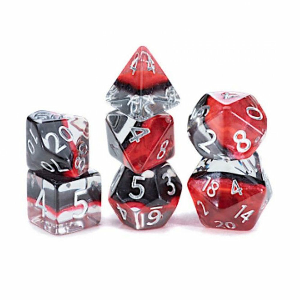 Dice, Roll & Write Games | Gate Keeper Games Eclipse Dice: Magma 7-Piece Polyhedral Dice Set Dice, Roll & Write Games Dice, Roll & Write Games