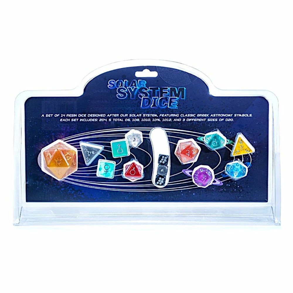 Dice, Roll & Write Games | Gate Keeper Games Solar System 14Pc Rpg Resin Dice Set Dice, Roll & Write Games Dice, Roll & Write Games