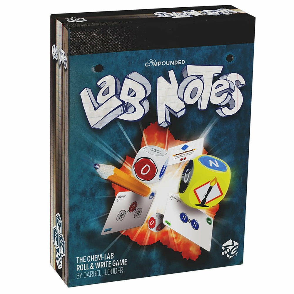 Dice, Roll & Write Games | Lab Notes: The Chem-Lab Roll & Write Strategy Game Dice, Roll & Write Games Dice, Roll & Write Games