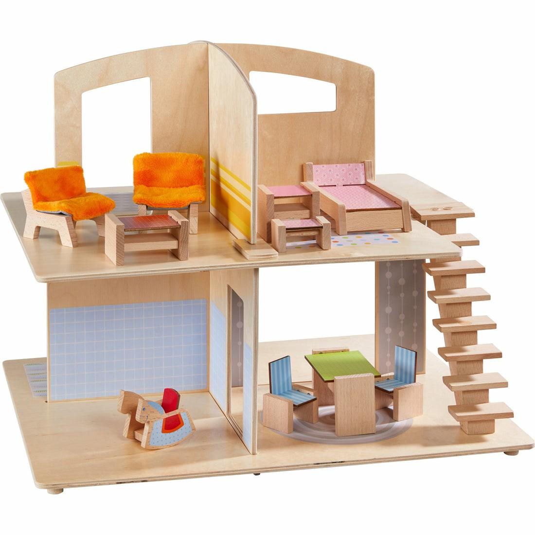 Doll Houses, Furniture & Accessories | Haba Little Friends Town Villa Dollhouse With Furniture Doll Houses, Furniture & Accessories Doll Houses, Furniture & Accessories