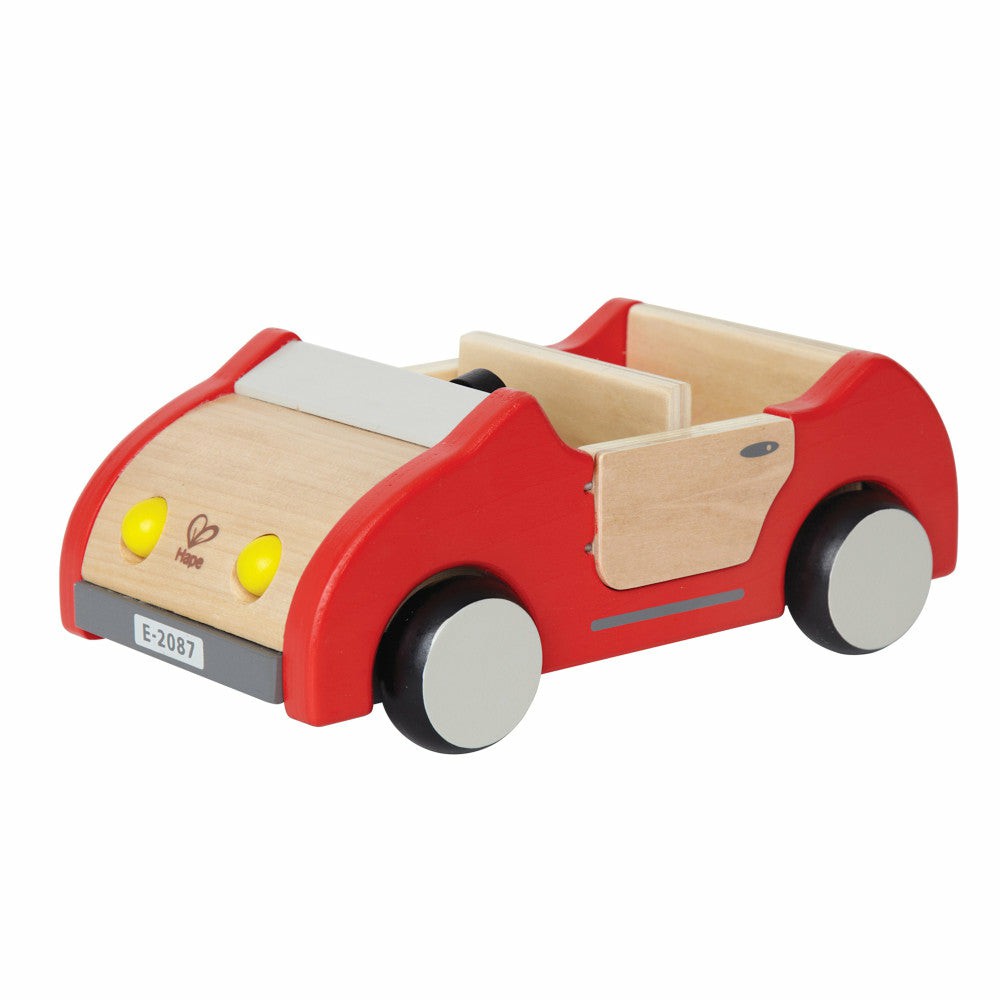 Doll Houses, Furniture & Accessories | Hape Red Wooden Dollhouse Family Car Toy For Kids, Ages 3+ Doll Houses, Furniture & Accessories Doll Houses, Furniture & Accessories