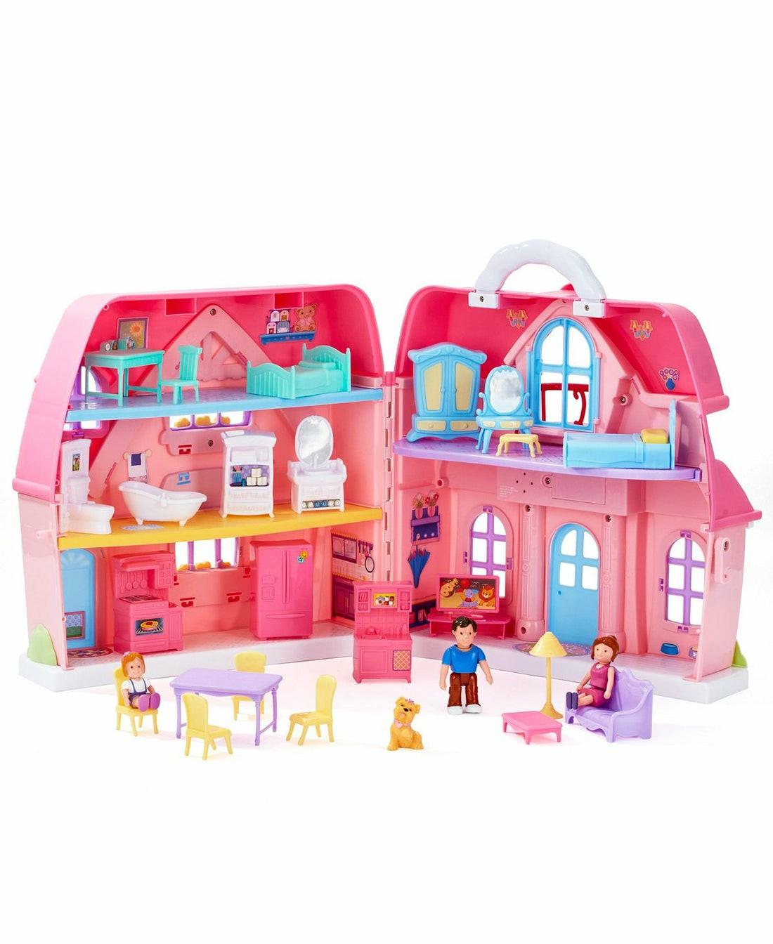 Doll Houses, Furniture & Accessories | Toys R Us Happy Together Cottage Dollhouse Playset With Sound Effects Doll Houses, Furniture & Accessories Doll Houses, Furniture & Accessories