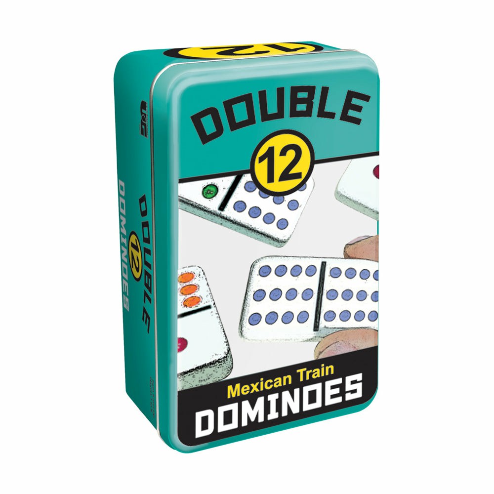 Dominoes & Tiles Games | Double 12 Mexican Train Dominoes Game Set With Storage Tin Dominoes & Tiles Games Dominoes & Tiles Games