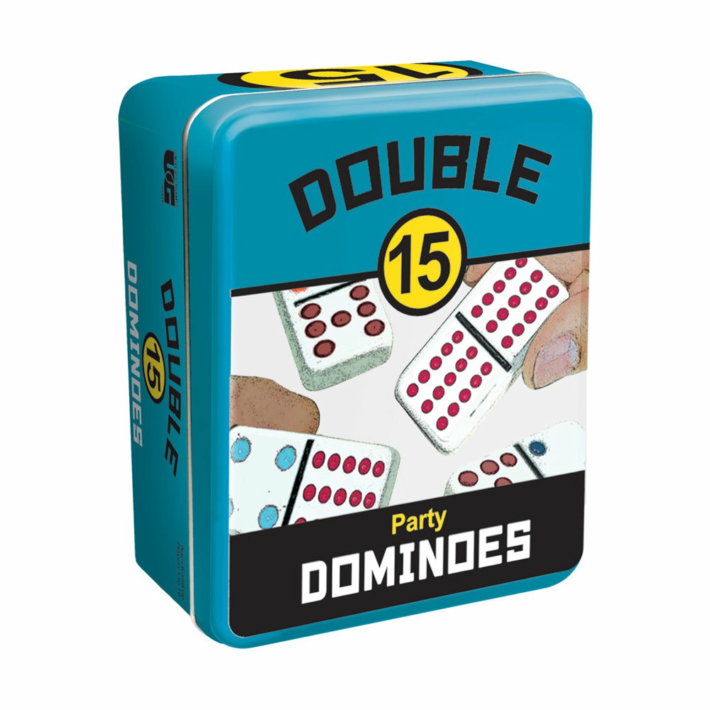 Dominoes & Tiles Games | Double 15 Color Dot Dominoes Set With Durable Storage Tin Dominoes & Tiles Games Dominoes & Tiles Games