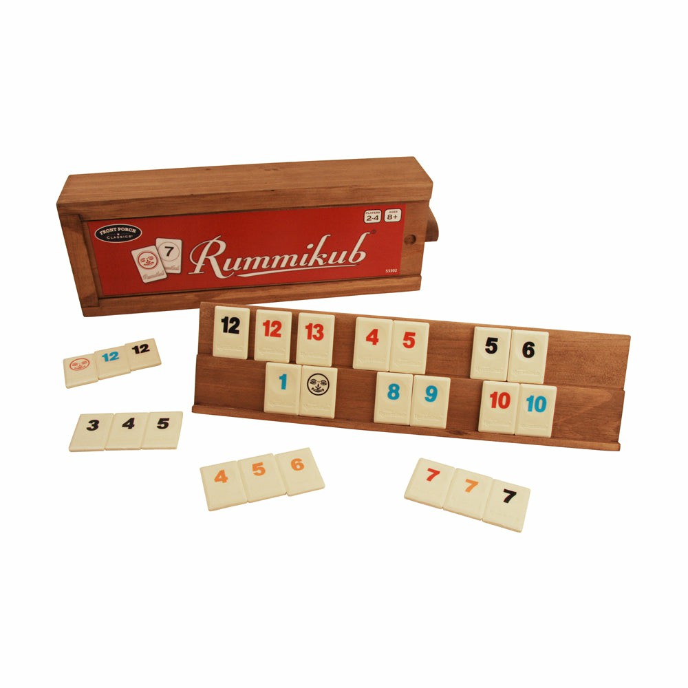 Dominoes & Tiles Games | Rummikub Classic Strategy Game With Wooden Storage Box Dominoes & Tiles Games Dominoes & Tiles Games