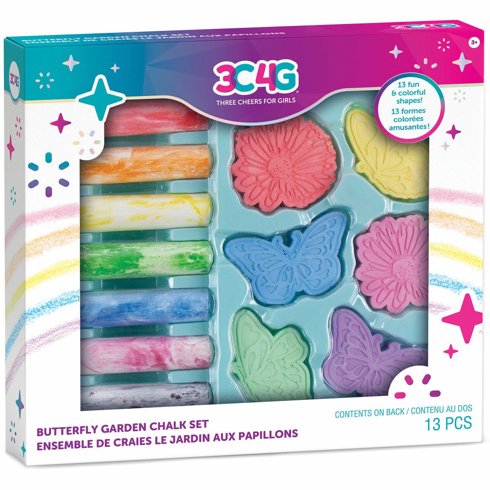 Drawing, Color & Painting | 3C4G Butterfly Garden Vibrant Chalk Art Set – Colorful Outdoor Play Arts & Crafts Drawing, Color & Painting