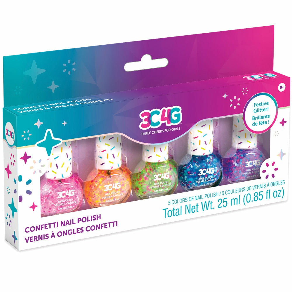 Drawing, Color & Painting | 3C4G Sparkle & Shine Confetti Nail Polish Set – Multi-Color Arts & Crafts Drawing, Color & Painting