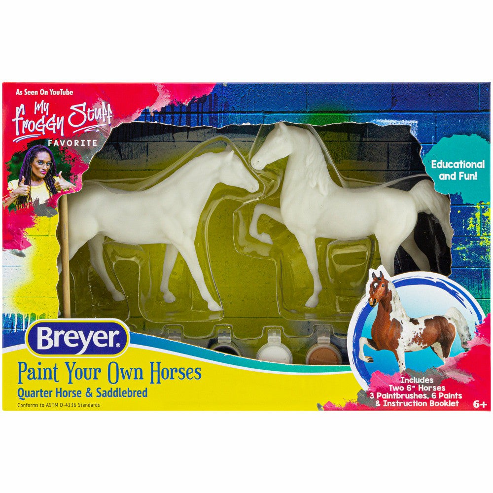 Drawing, Color & Painting | Breyer Paint Your Own Horse Activity Kit – Quarter Horse & Saddlebred Arts & Crafts Drawing, Color & Painting