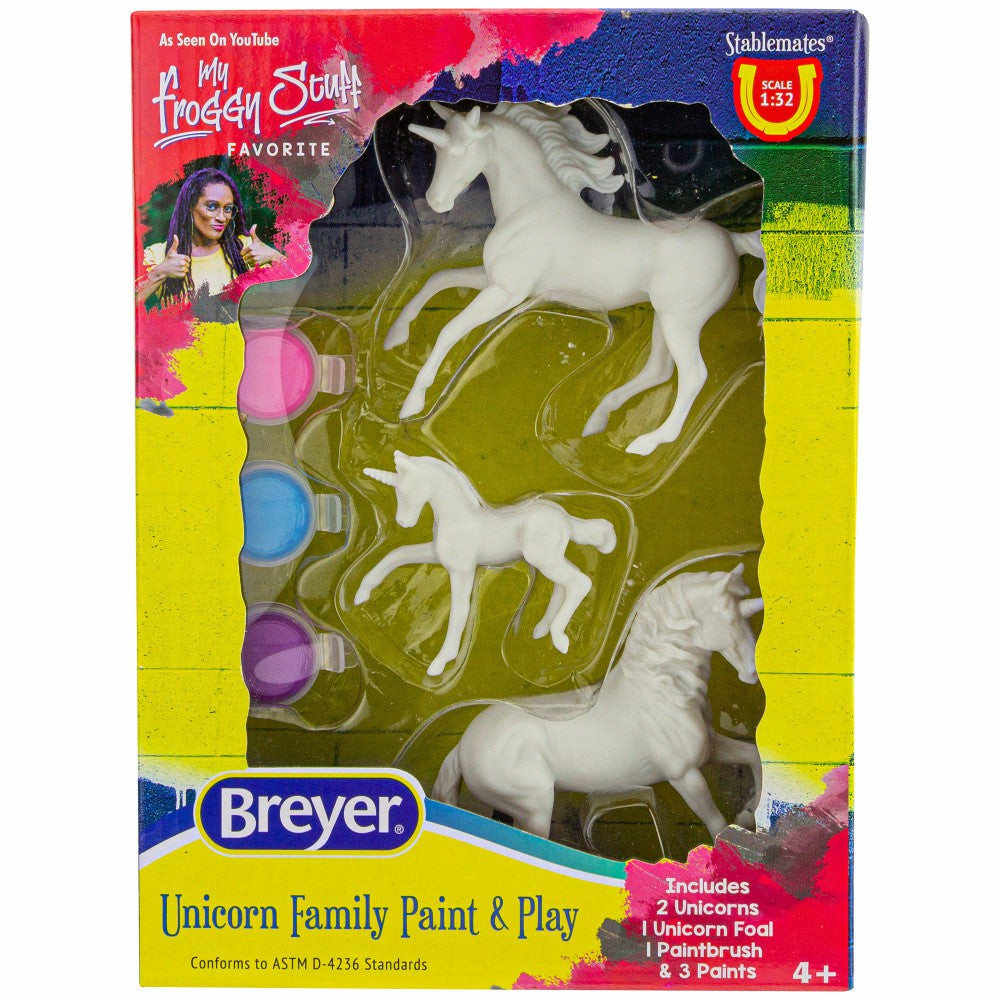 Drawing, Color & Painting | Breyer Stablemates Unicorn Family Paint Set – 1:32 Scale Model Kit Arts & Crafts Drawing, Color & Painting