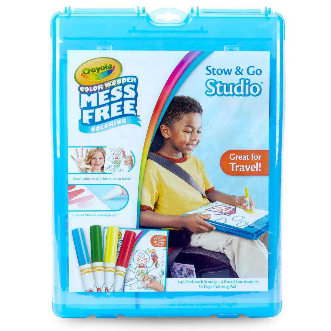 Drawing, Color & Painting | Crayola Color Wonder Mess Free Stow & Go Studio Travel Kit Arts & Crafts Drawing, Color & Painting