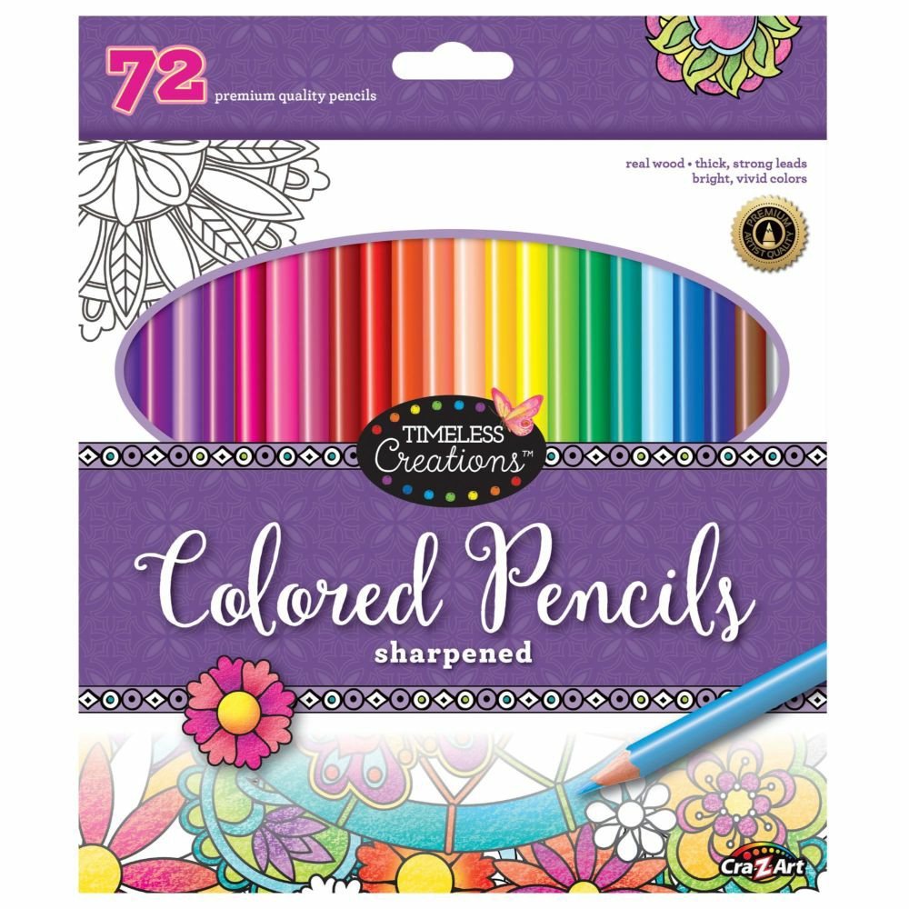 Drawing, Color & Painting | Crazart Timeless Creations Premium 72-Count Colored Pencils Set Arts & Crafts Drawing, Color & Painting