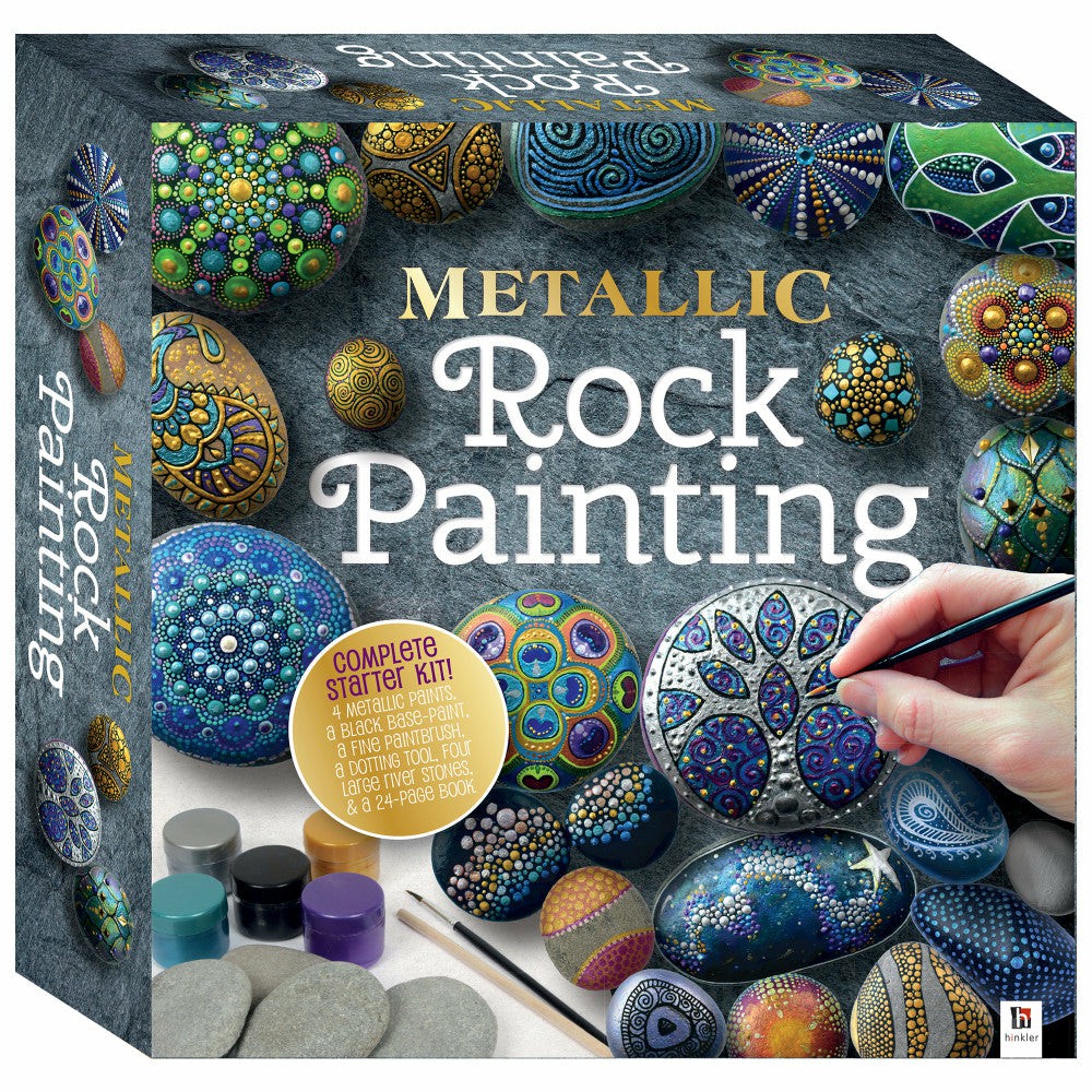 Drawing, Color & Painting | Creative Metallic Rock Painting Kit – Complete Diy Art Set For Adults Arts & Crafts Drawing, Color & Painting