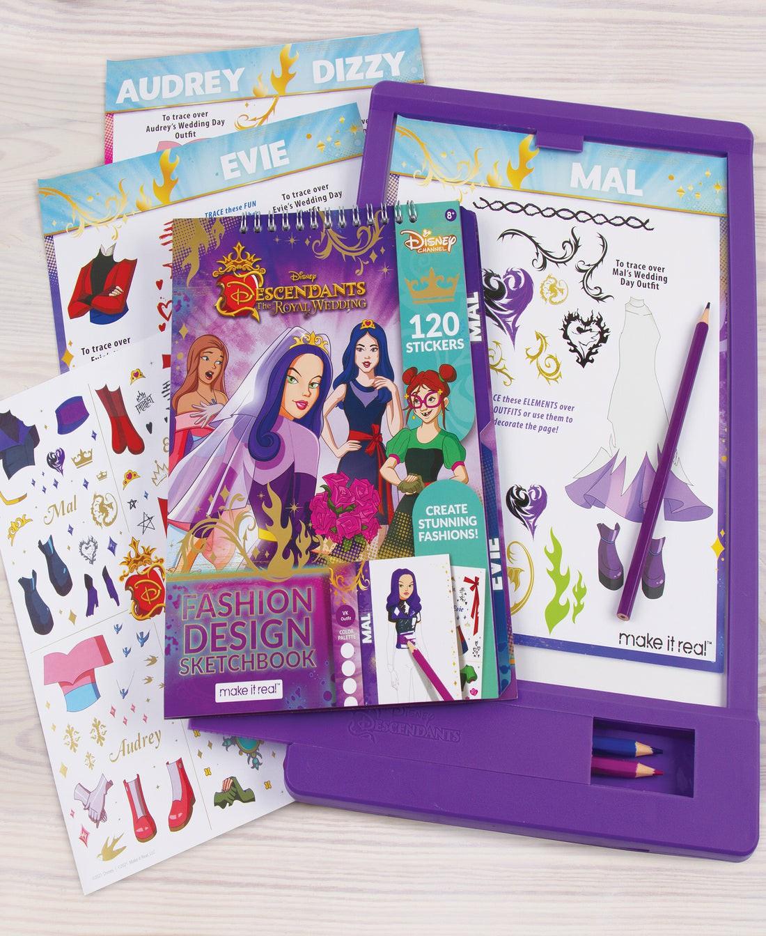 Drawing, Color & Painting | Disney Descendants 3 Royal Wedding Light Table & Sketchbook Set Arts & Crafts Drawing, Color & Painting