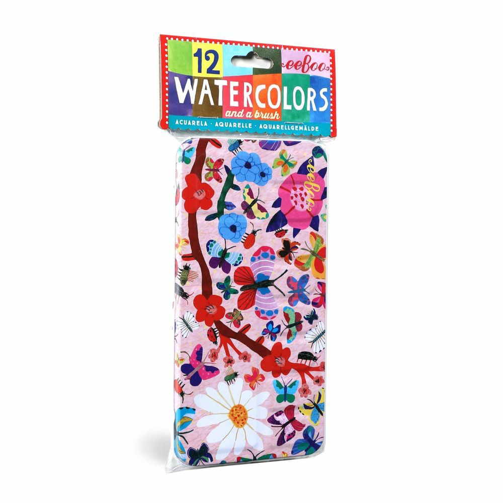 Drawing, Color & Painting | Eeboo Butterflies Collection Watercolor Paint Set – Art Kit Arts & Crafts Drawing, Color & Painting