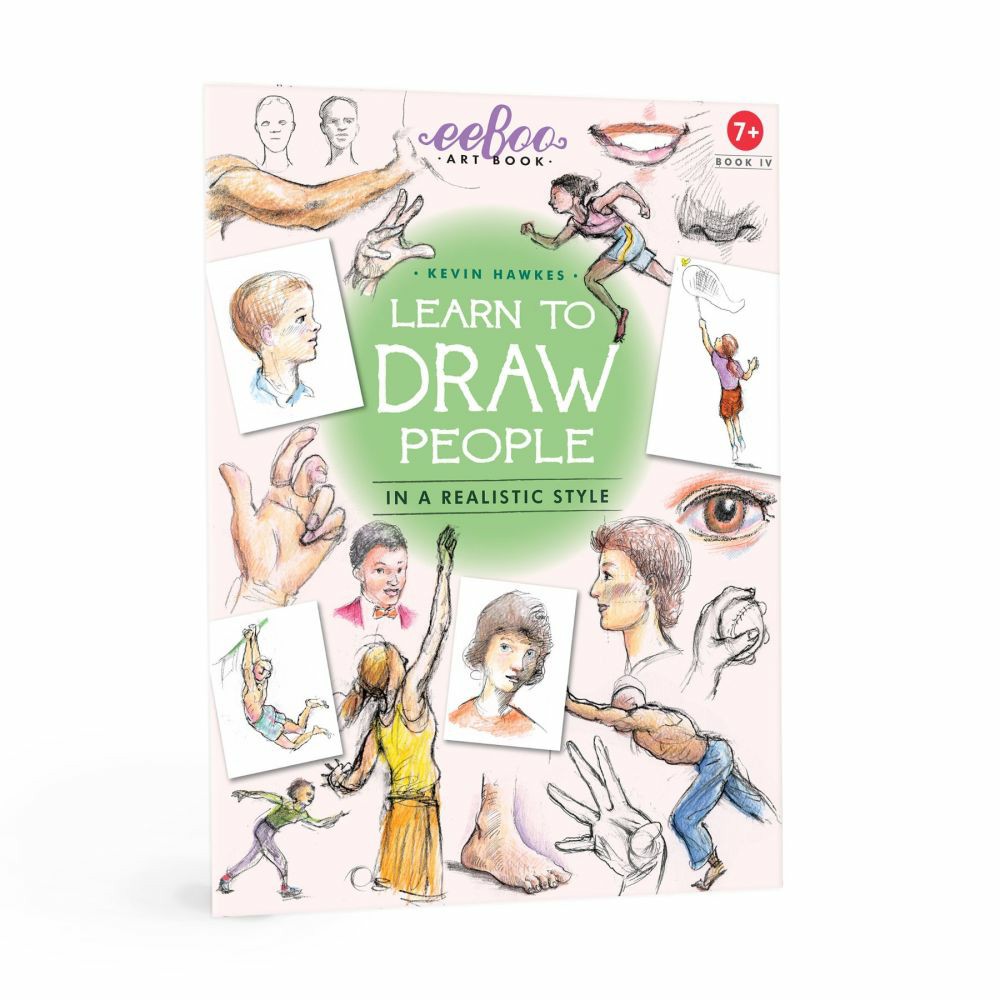 Drawing, Color & Painting | Eeboo Learn To Draw People Art Book With Kevin Hawkes Arts & Crafts Drawing, Color & Painting