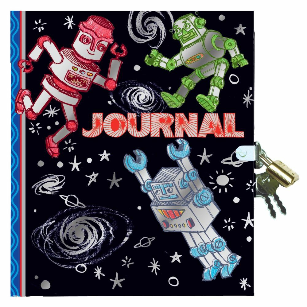 Drawing, Color & Painting | Eeboo Silver Robots Collection Sketchbook For Kids – 60 Pages Arts & Crafts Drawing, Color & Painting