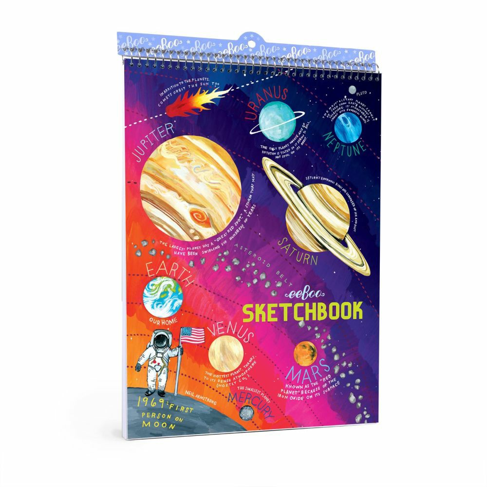 Drawing, Color & Painting | Eeboo Solar System Artist Sketchbook With Monika Forsberg Illustrations Arts & Crafts Drawing, Color & Painting