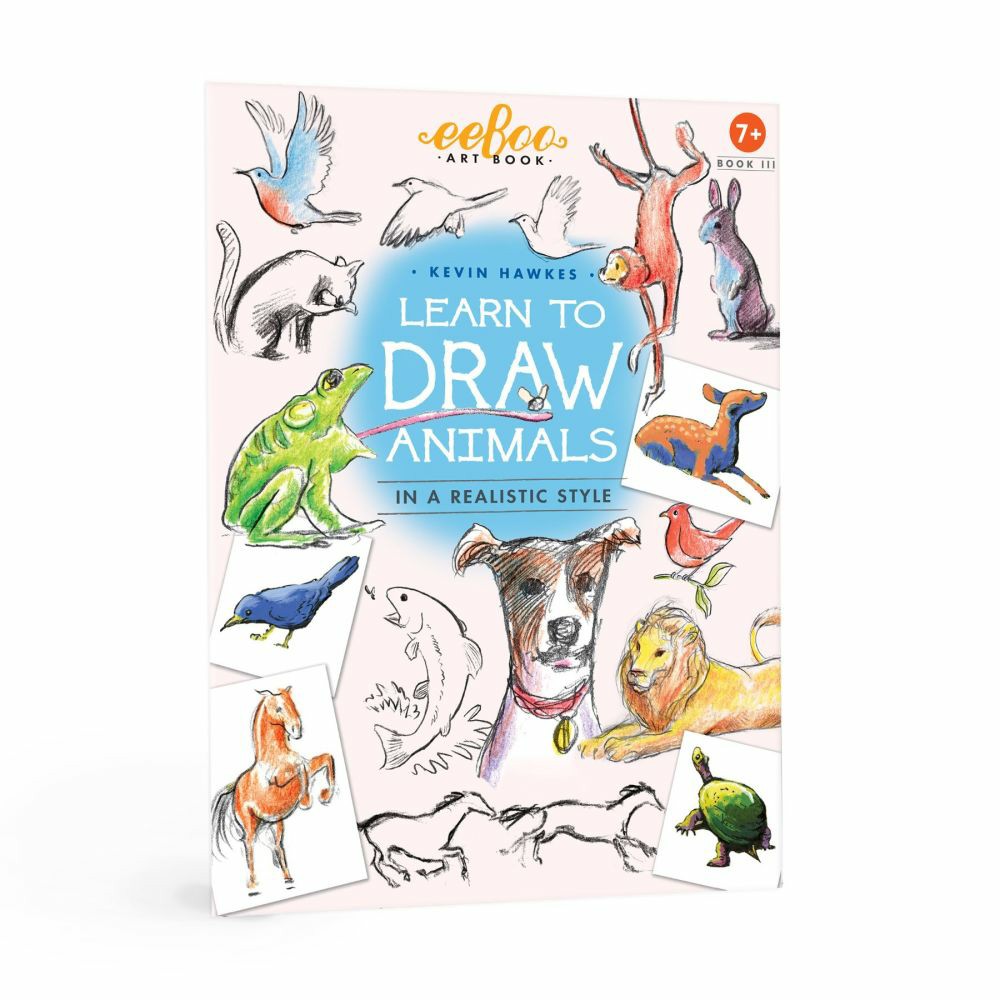 Drawing, Color & Painting | Kevin Hawkes Eeboo Learn To Draw Animals Art Book Arts & Crafts Drawing, Color & Painting